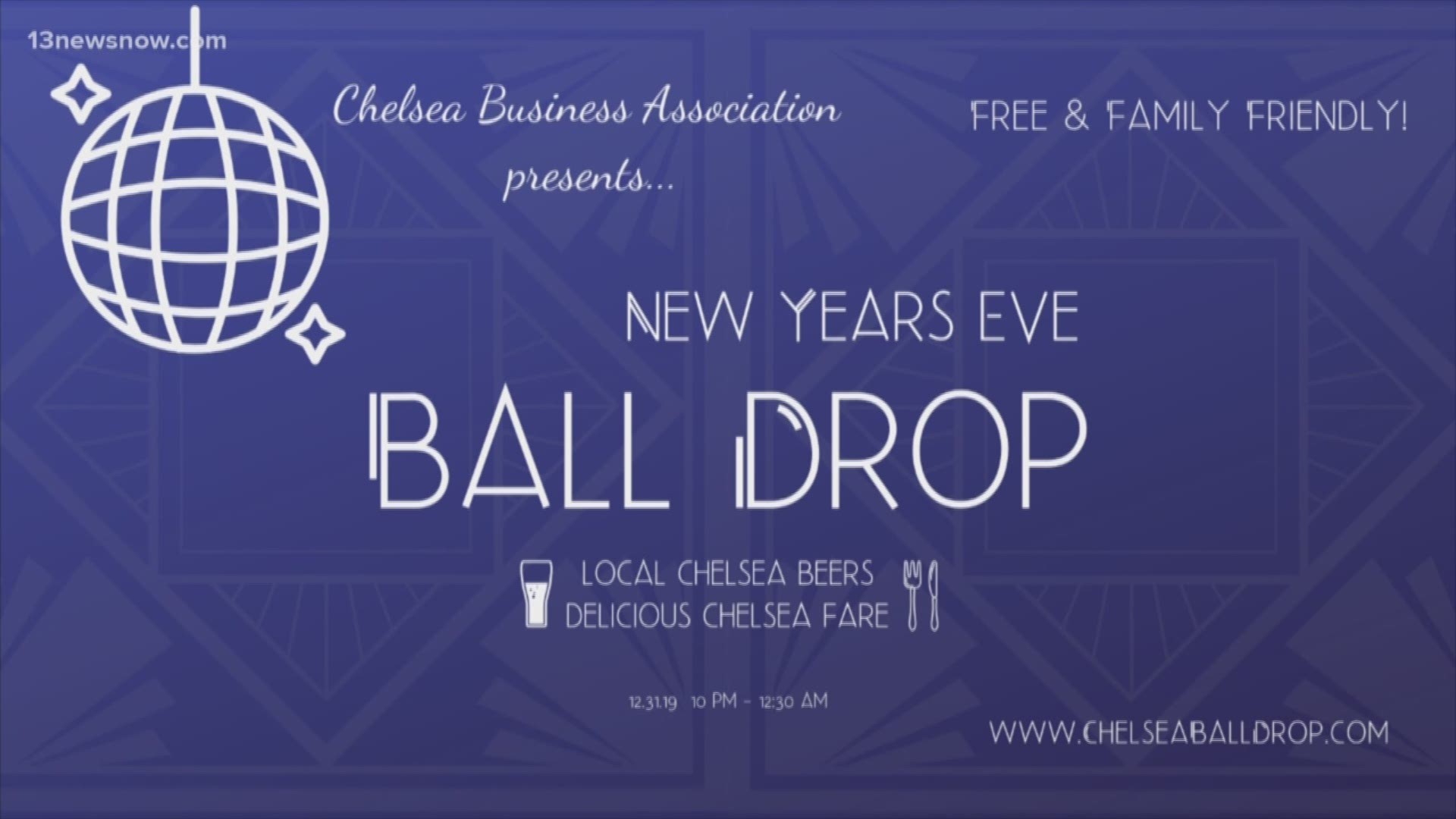 The Chelsea Business District is hosting its very first New Year's Eve Ball Drop Block Party!