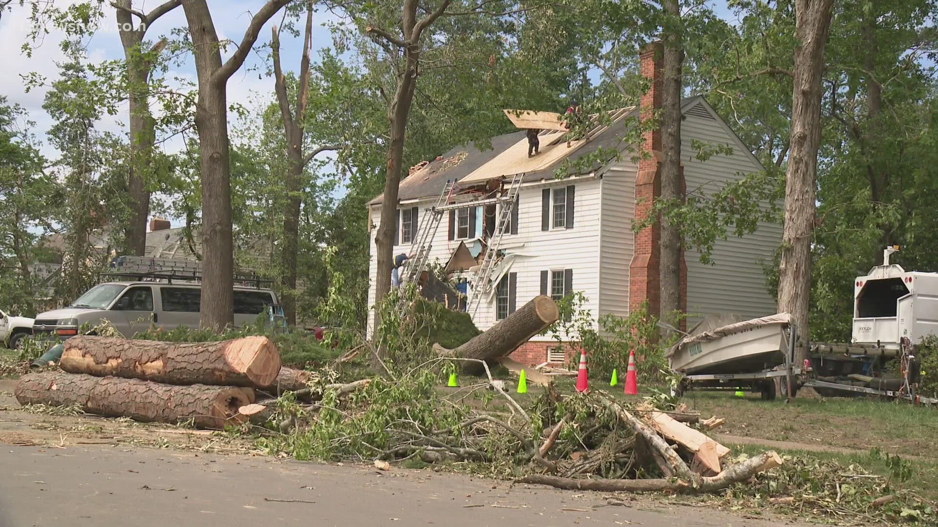 The organization aids in disaster response globally, but after a large tornado ripped through Virginia Beach, the local organization helped here at home.