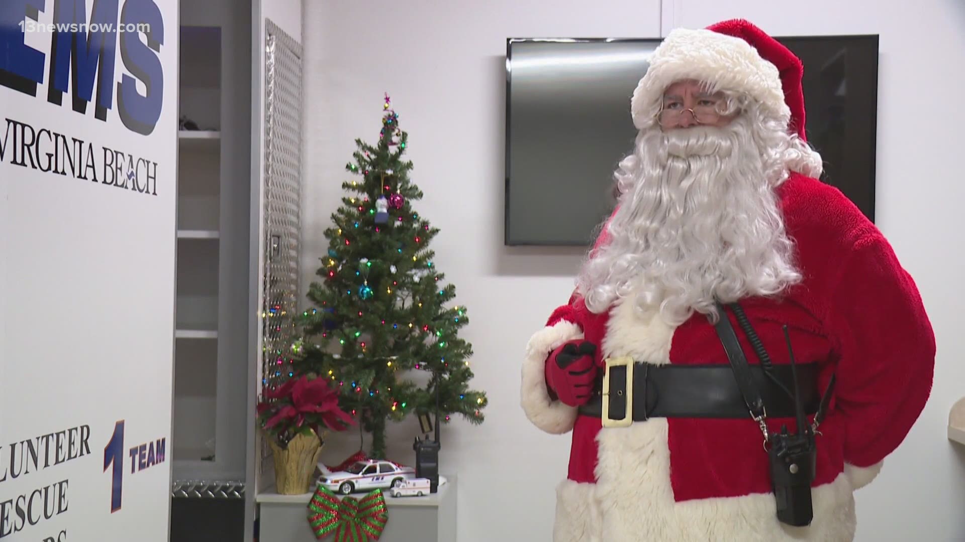 Virginia Beach EMS had Santa go live on the radio to share an important message with local children, reminding them of the true meaning of Christmas.