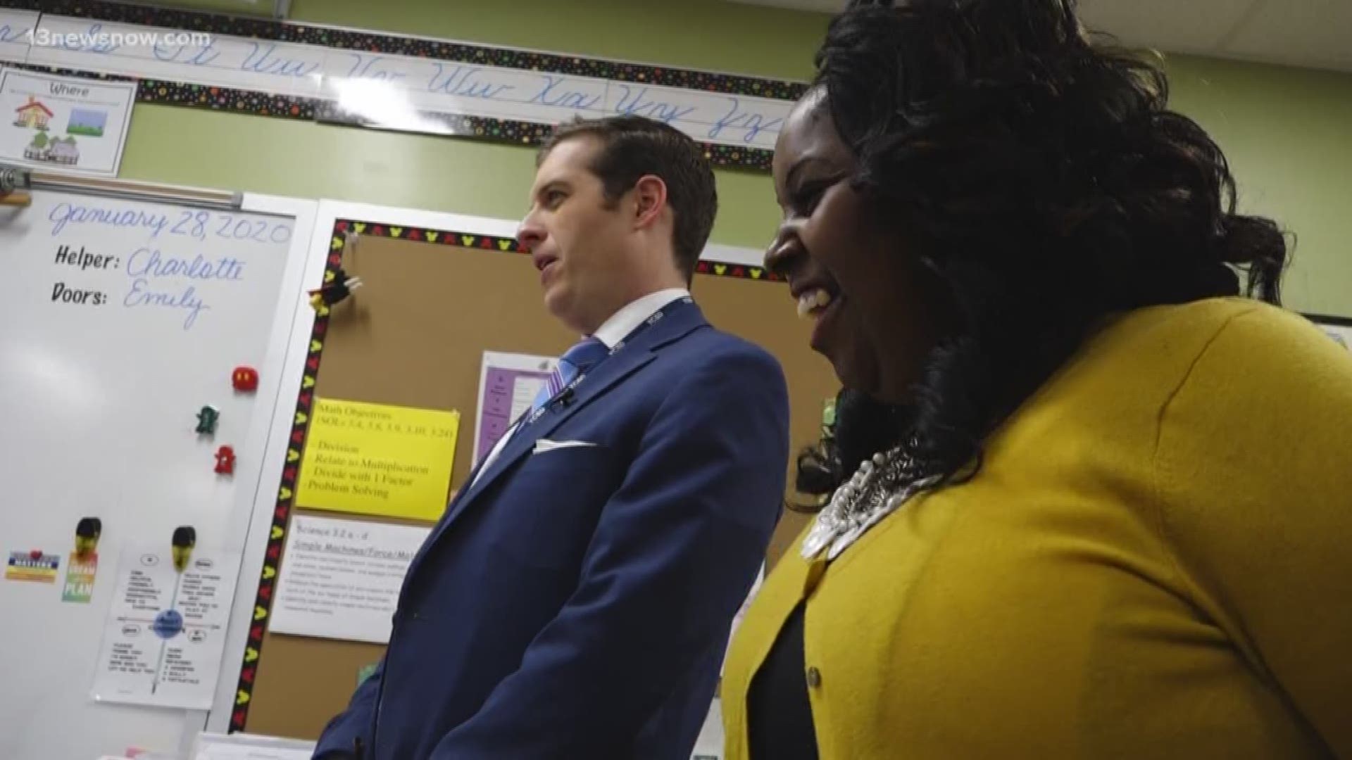13News Now Dan Kennedy took on the challenge to be principal for a day at Waller Mill Elementary in Williamsburg.