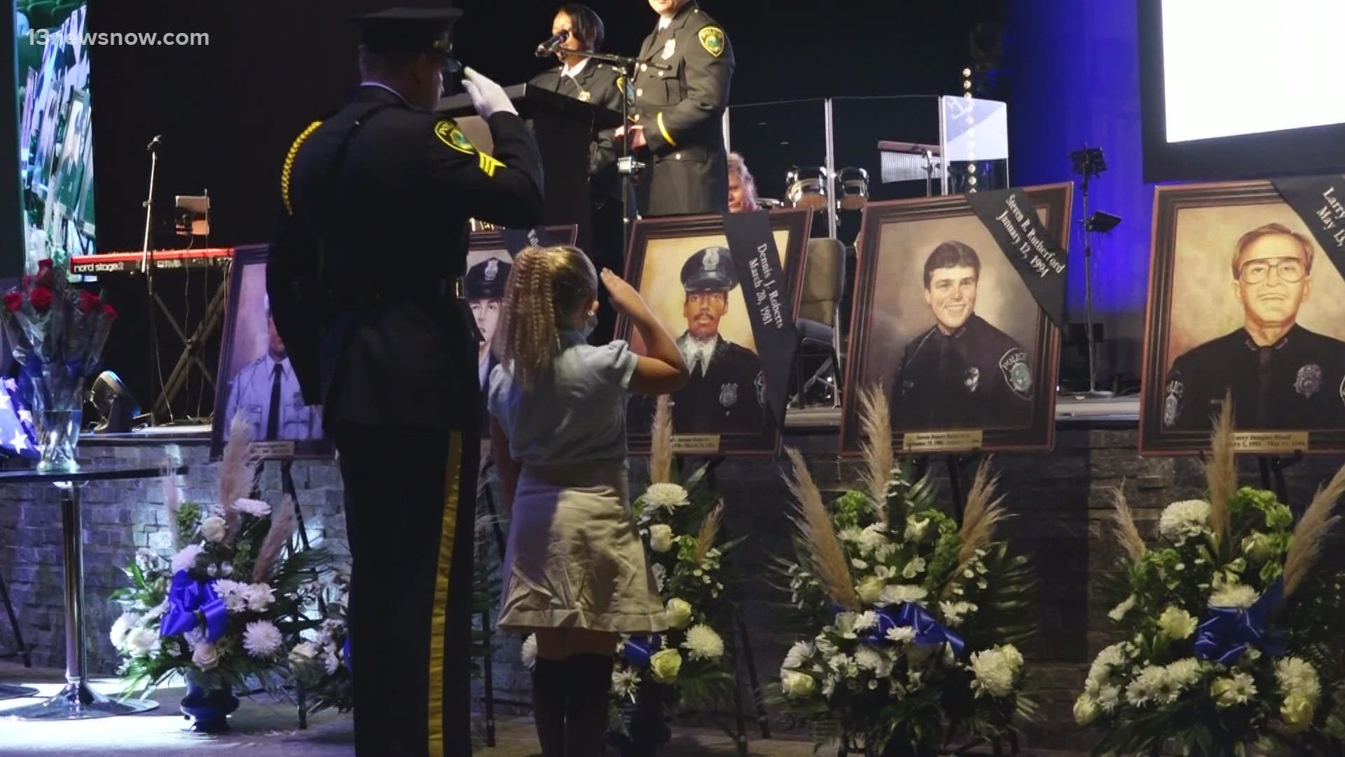 Their families, friends and other officers met to remember these fallen officers. The service highlighted all they did for the Newport News community.