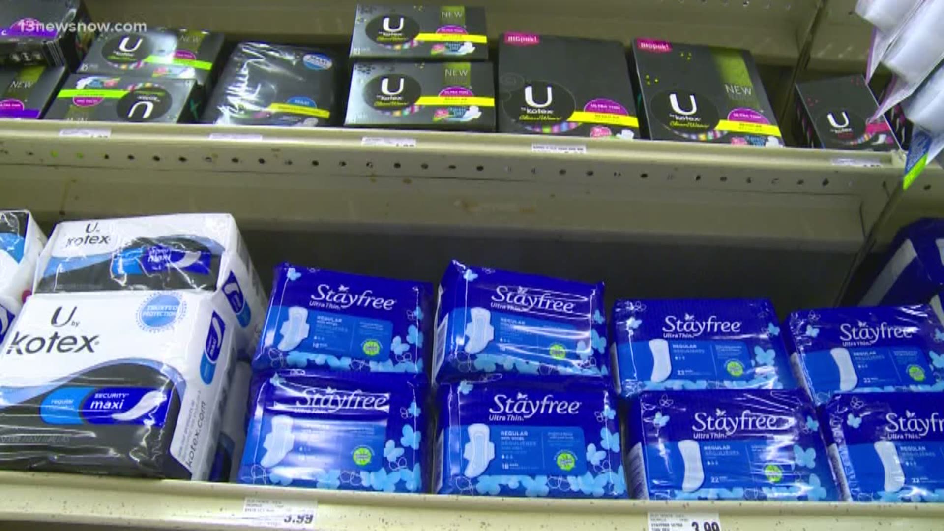 On Wednesday, Governor Ralph Northam signed a tax cut for feminine hygiene products. The tax cut also applies to diapers.