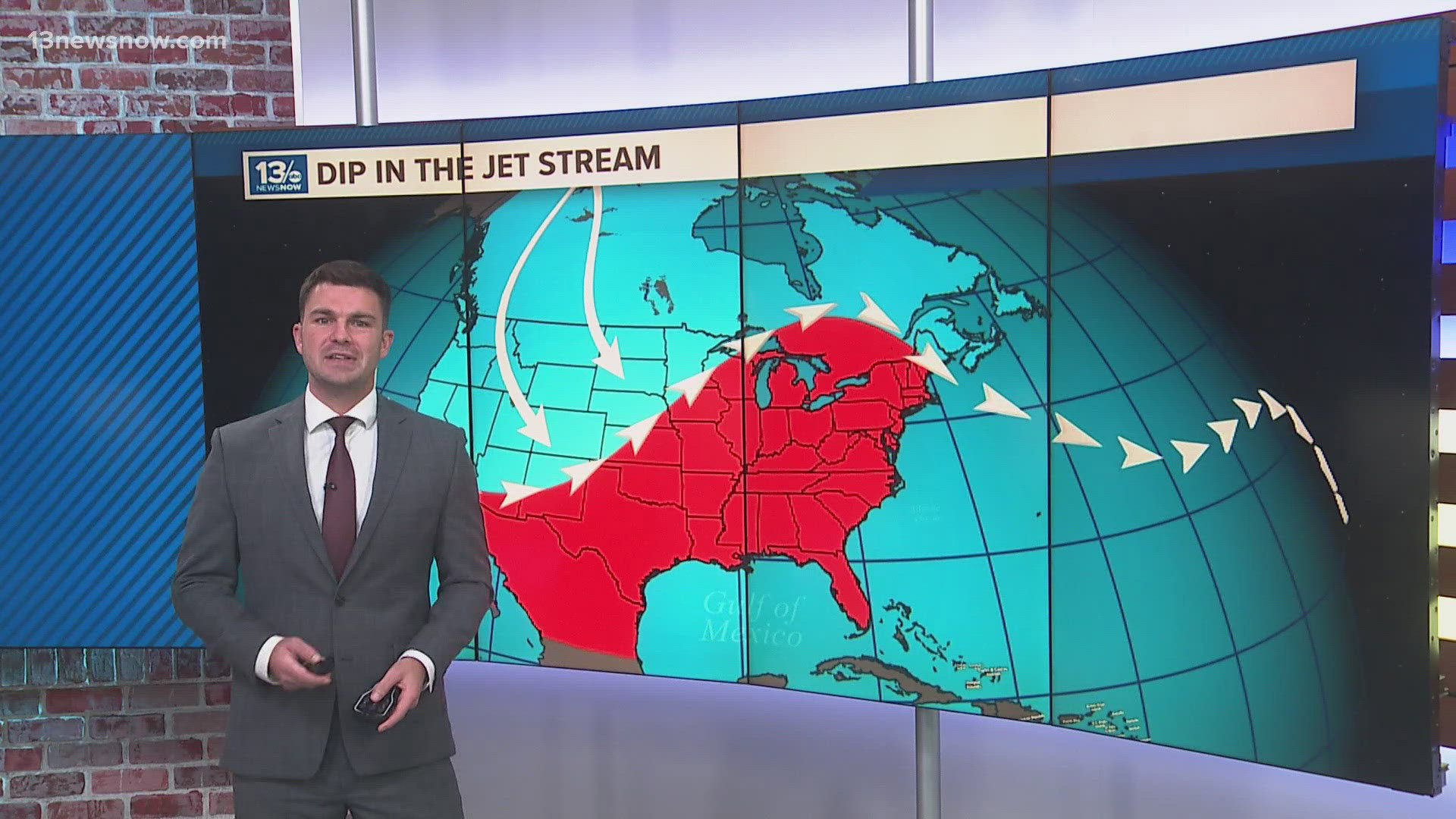 Meteorologist Hunter Forst explains how jet streams can cause changes in temperatures, which is why we may be seeing warmer-than-usual temps right now.