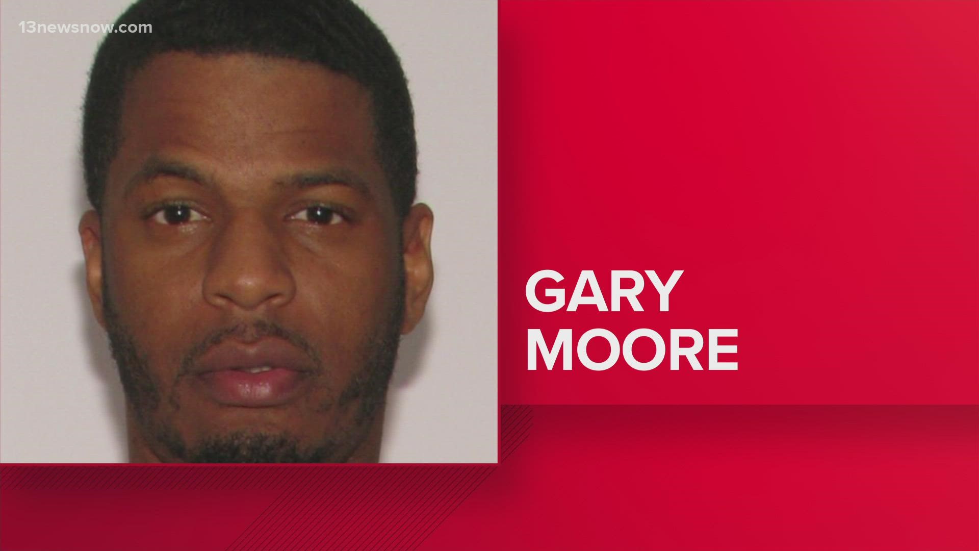 Gary Moore, 39, is wanted on charges including Second-degree Murder. One person died, and others were hurt.