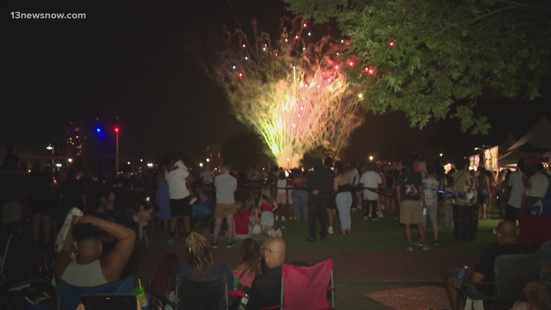 Mount Trashmore fireworks display brings out huge crowd on 4th