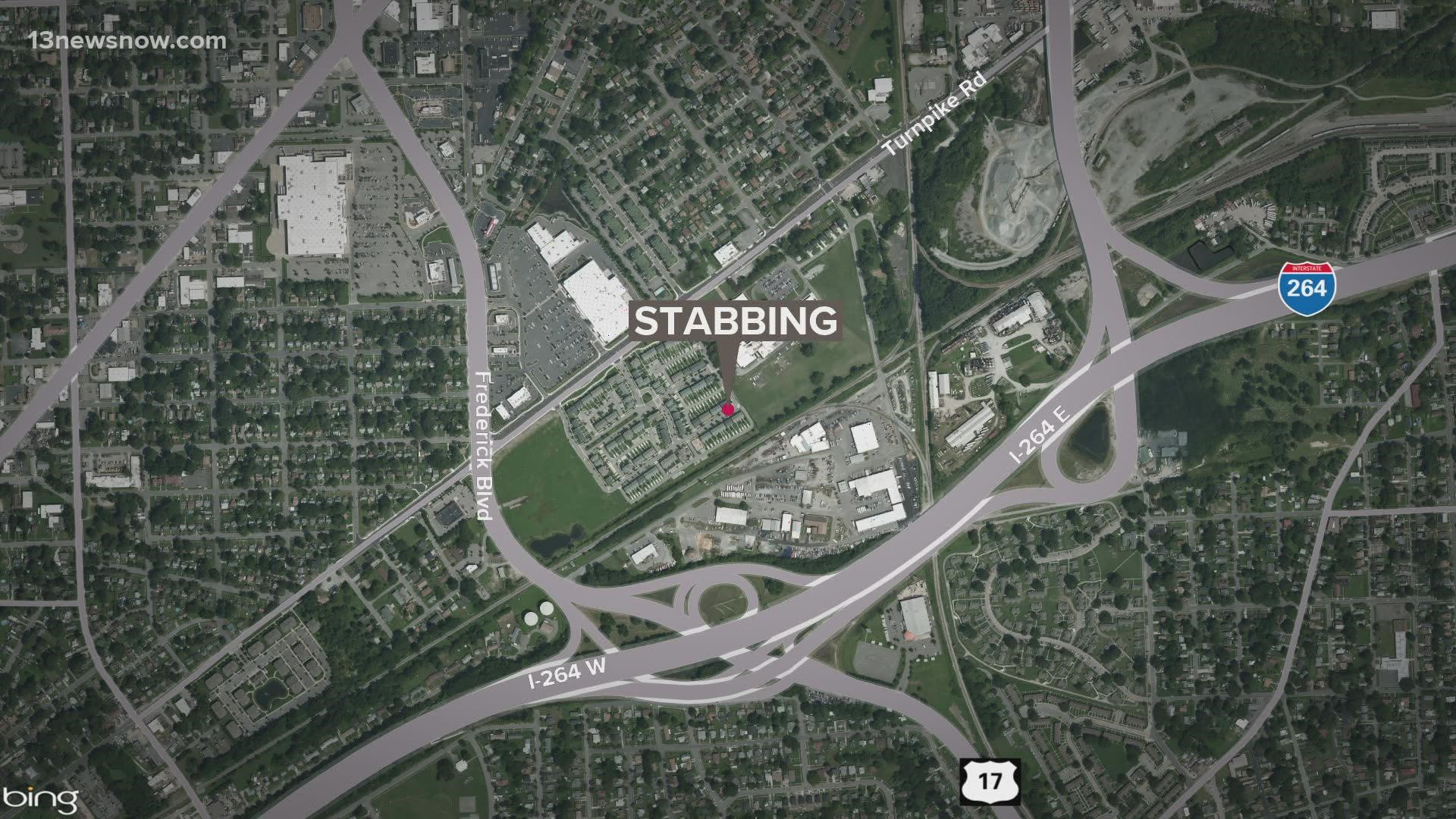 Authorities are investigating a stabbing that injured a man and woman on Berkley Avenue on Saturday.