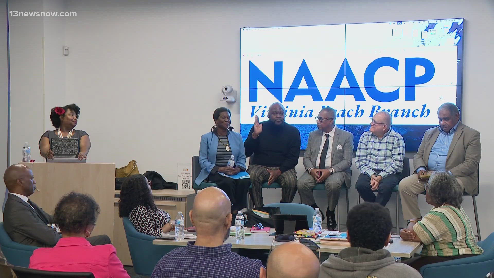 The Virginia Beach NAACP hosted a meeting following the city's school division's vote to suspend DEI.