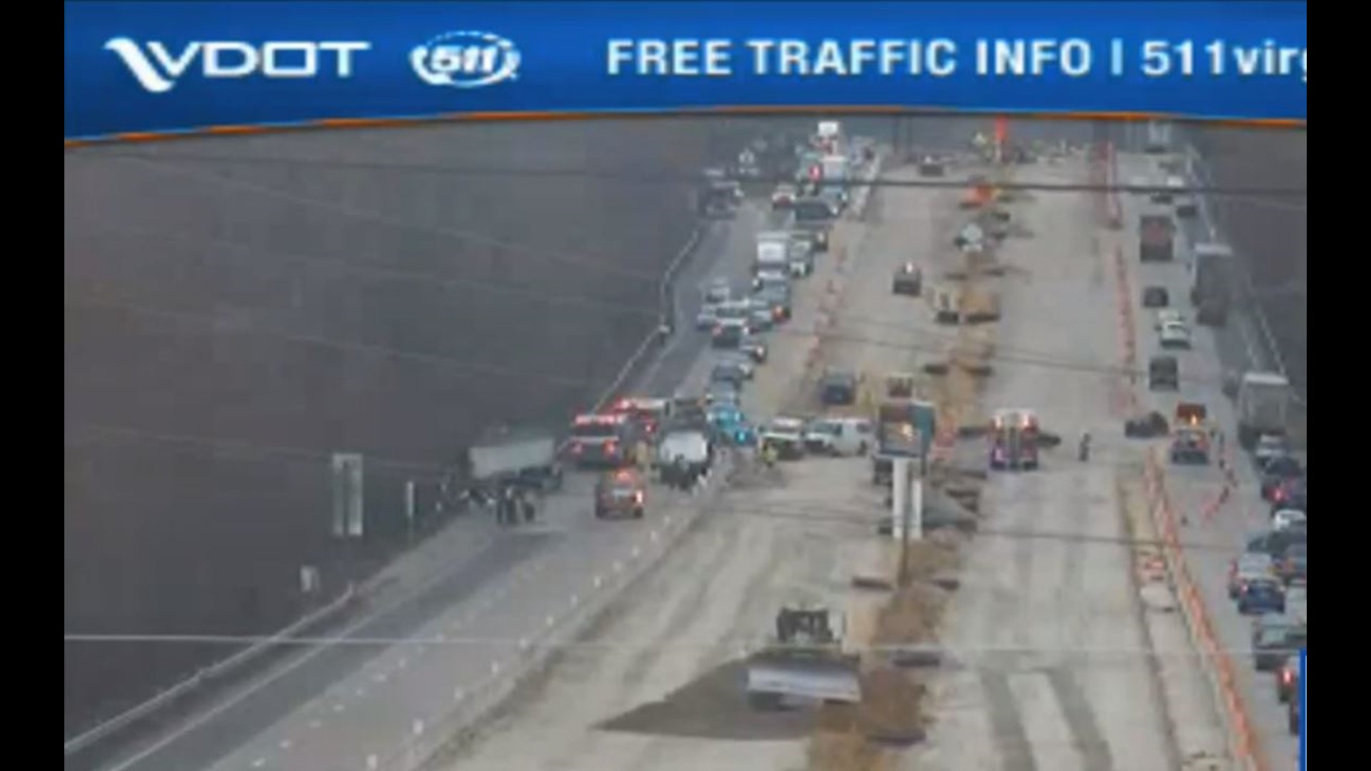 Crash on I-64 closed eastbound lanes; road covered in 40K pounds of ...