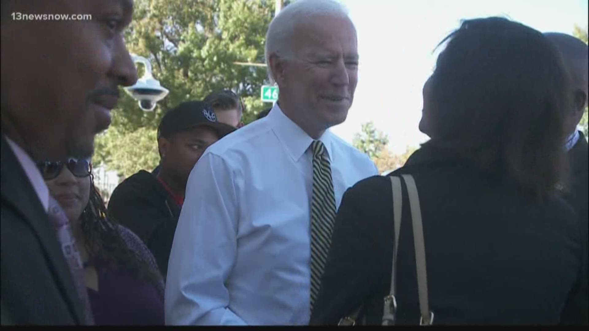 13News Now Chenue Her has more on the Bidens' visit to Newport News Shipbuilding.