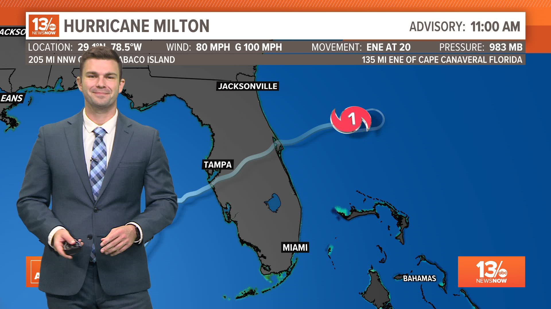 Hurricane Milton exits Florida and moves farther out to sea in the Atlantic.