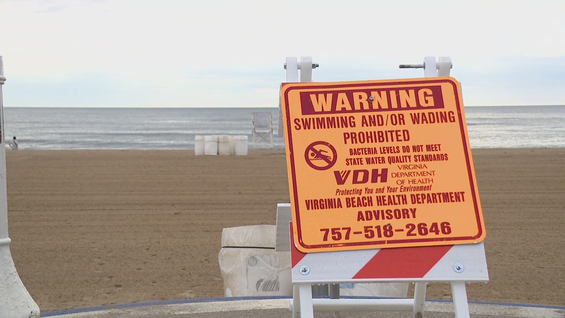 Results from a recent water test at the Oceanfront show bacteria levels now meet State Water Quality Standards and the swimming advisory has been lifted.