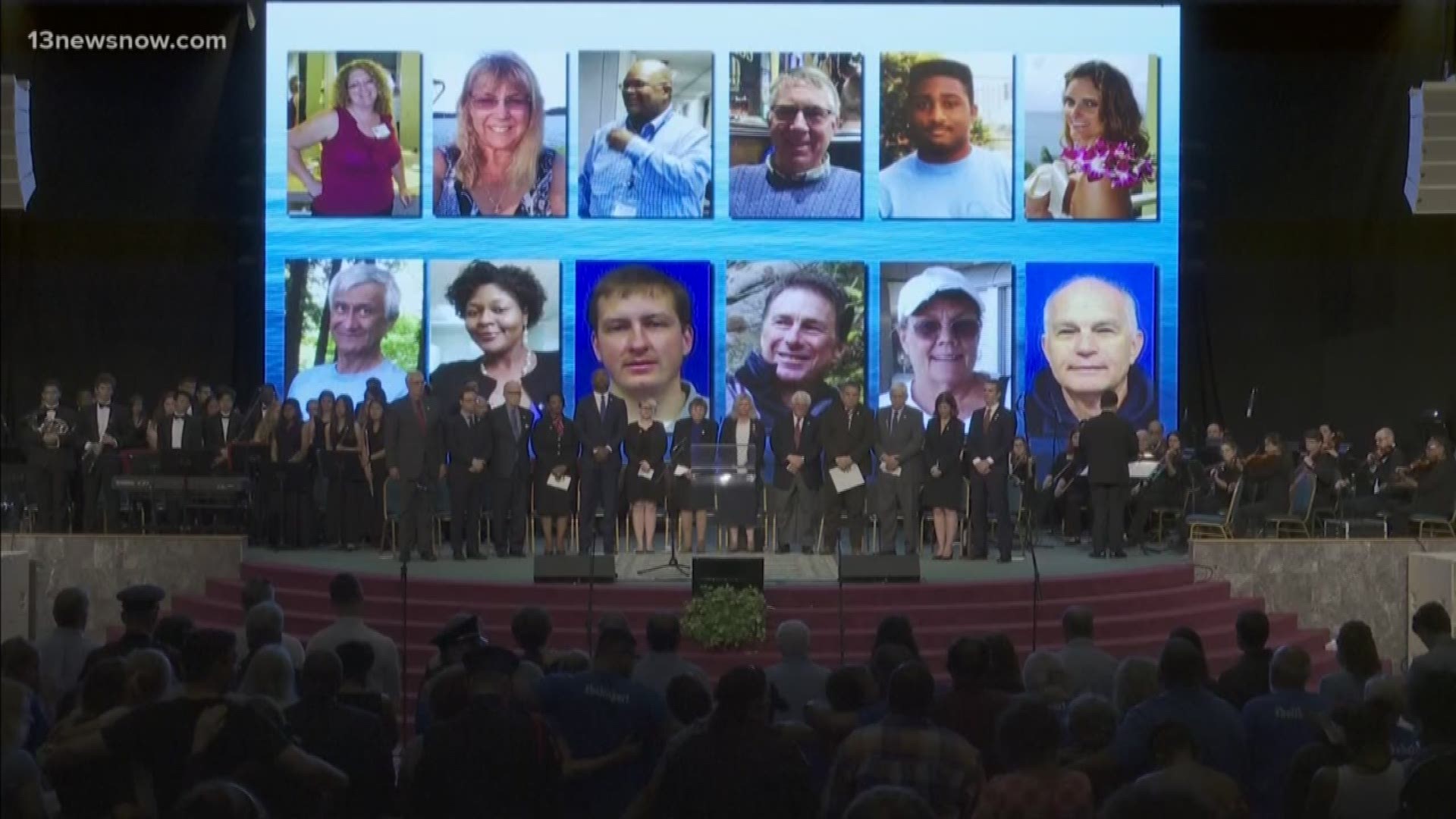 The city of Virginia Beach is remembering the people killed in the municipal center shooting at a vigil at Rock Church.