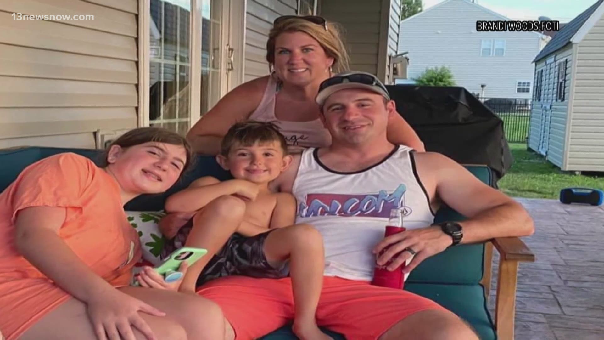 The late Chief Petty Officer Adam Foti leaves behind a wife and two kids in Moyock, North Carolina. Now the community is fundraising to help the family.