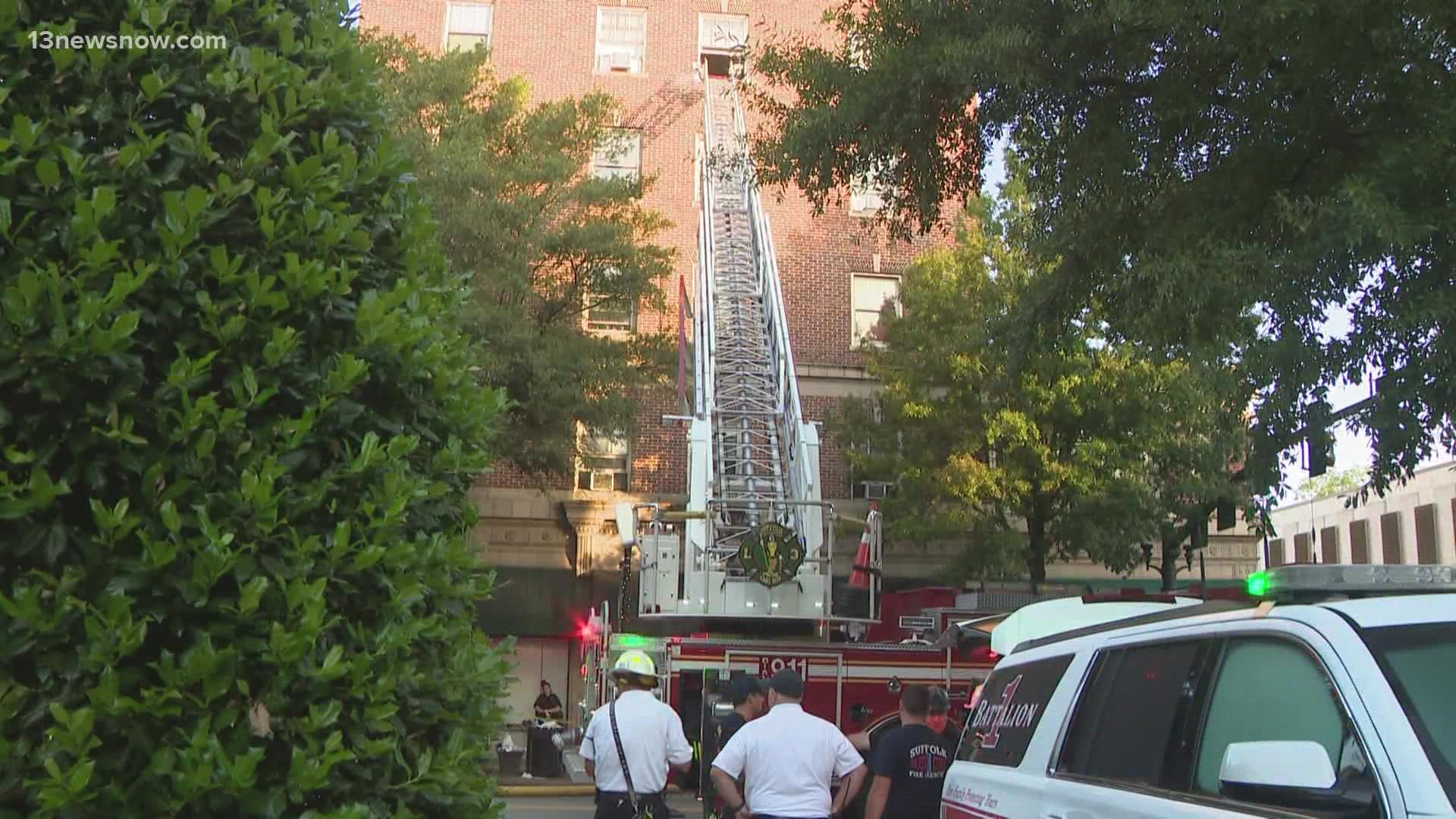 Authorities say that back in July, Herbert Boothe set fire to the Suffolk Tower Apartments. The fire displaced 32 residents.