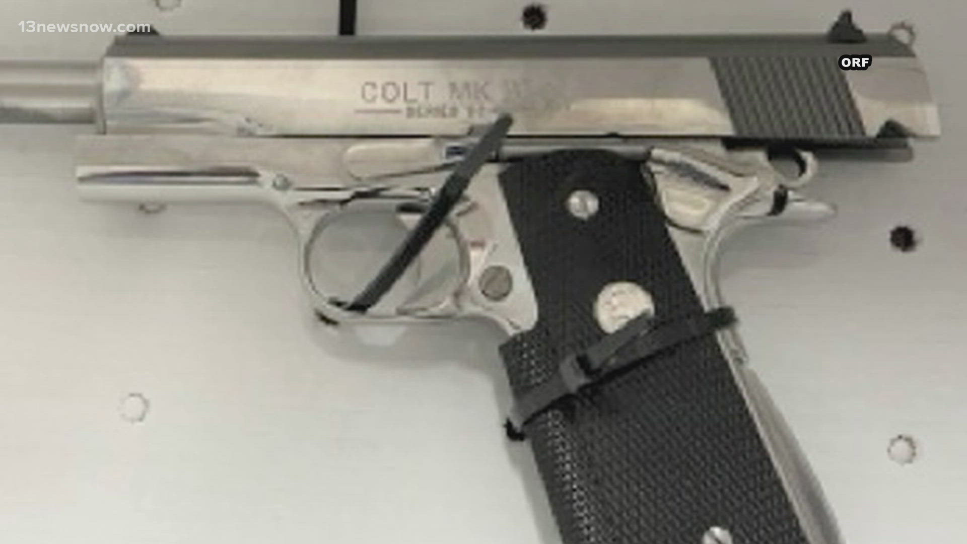Norfolk police confiscated the firearm and subsequently cited the California man with a weapons charge.