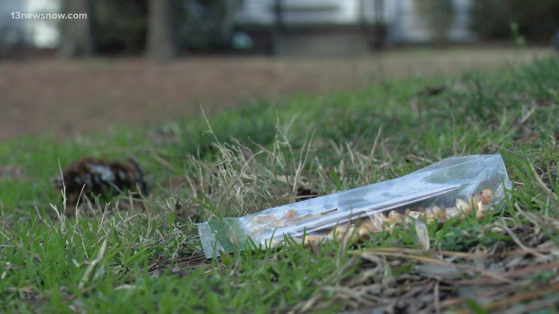 Some Norfolk homeowners found flyers in their front yards and driveways on Sunday.