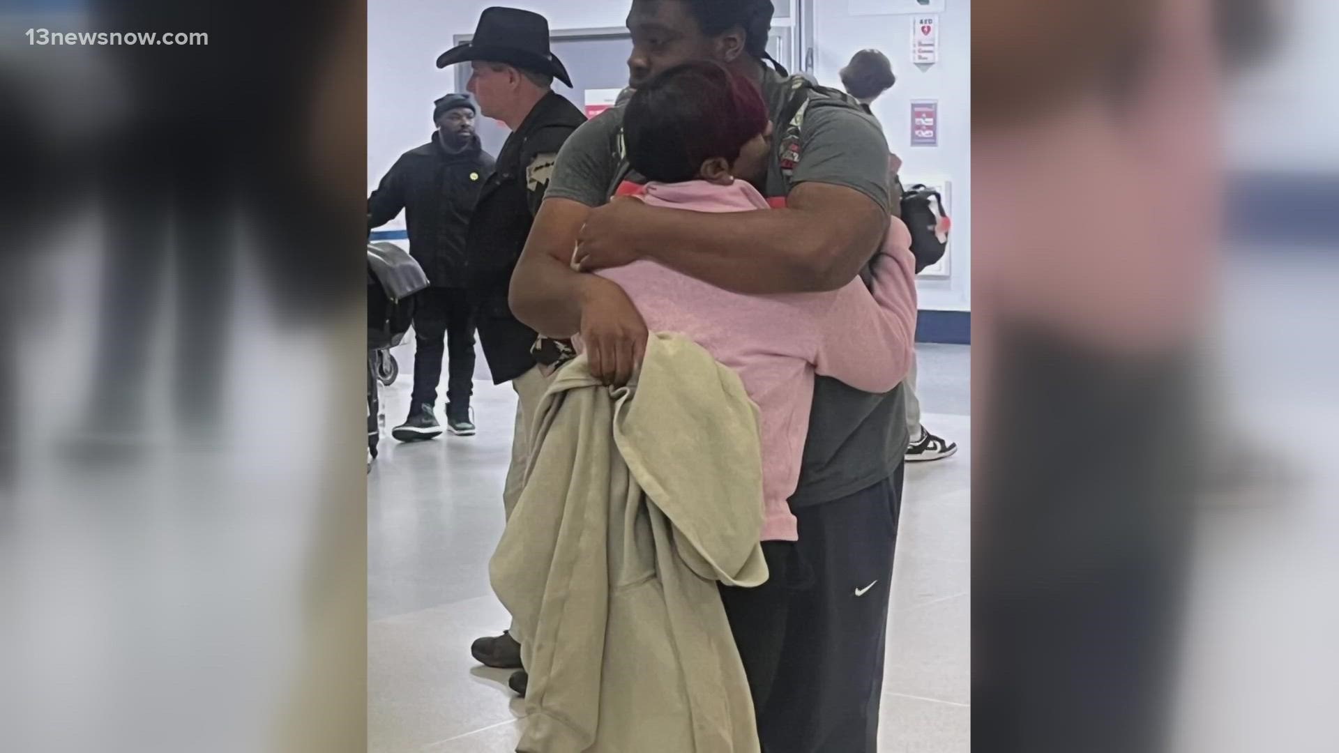 Keith Anderson's mom shared photos of their reunion after he turned up safe in Texas over the weekend.