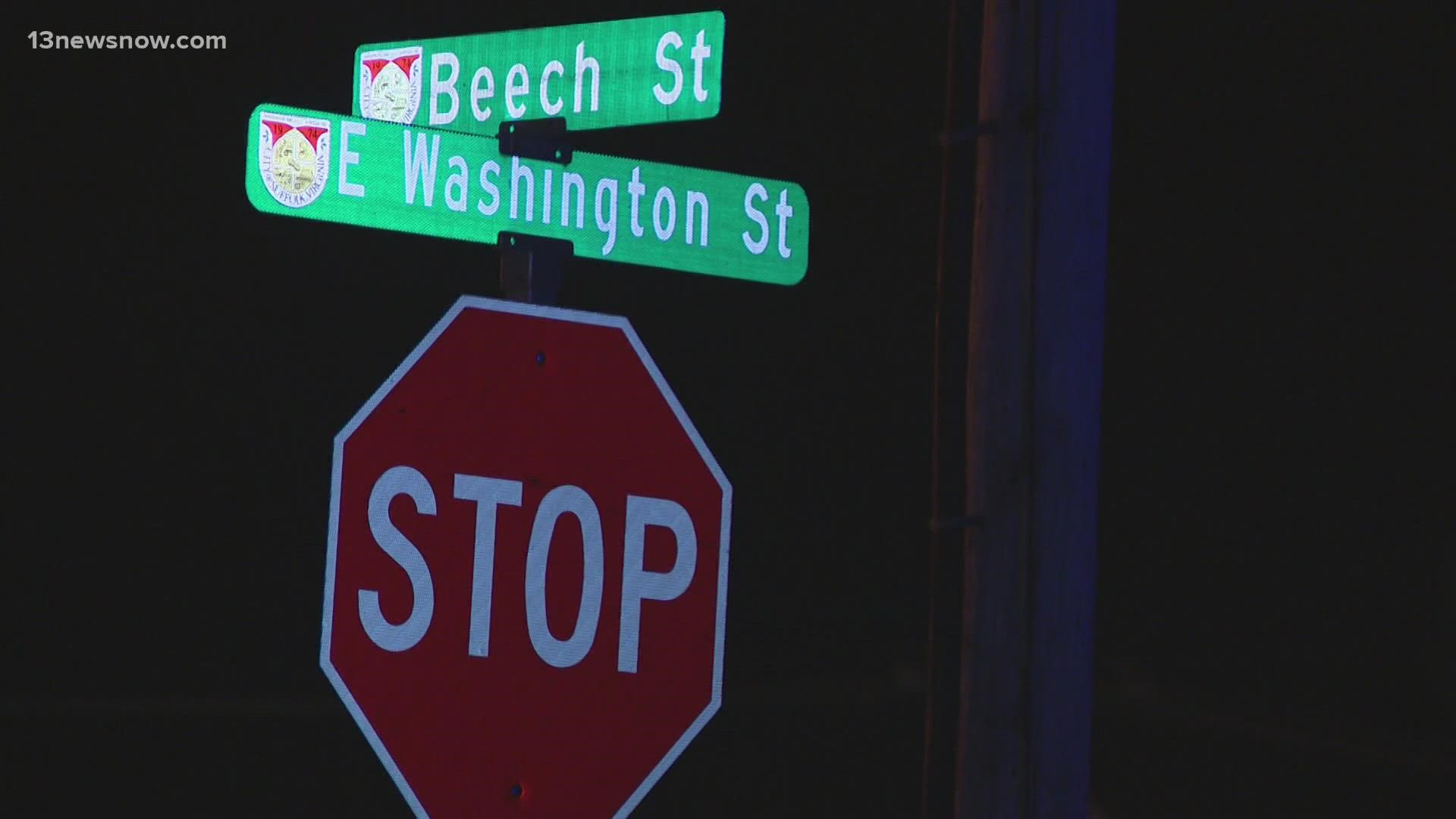 Early in the morning, officers went to the 100 block of Beech Street, which is near Balm Church on East Washington Street, and found a 35-year-old man who was hurt.