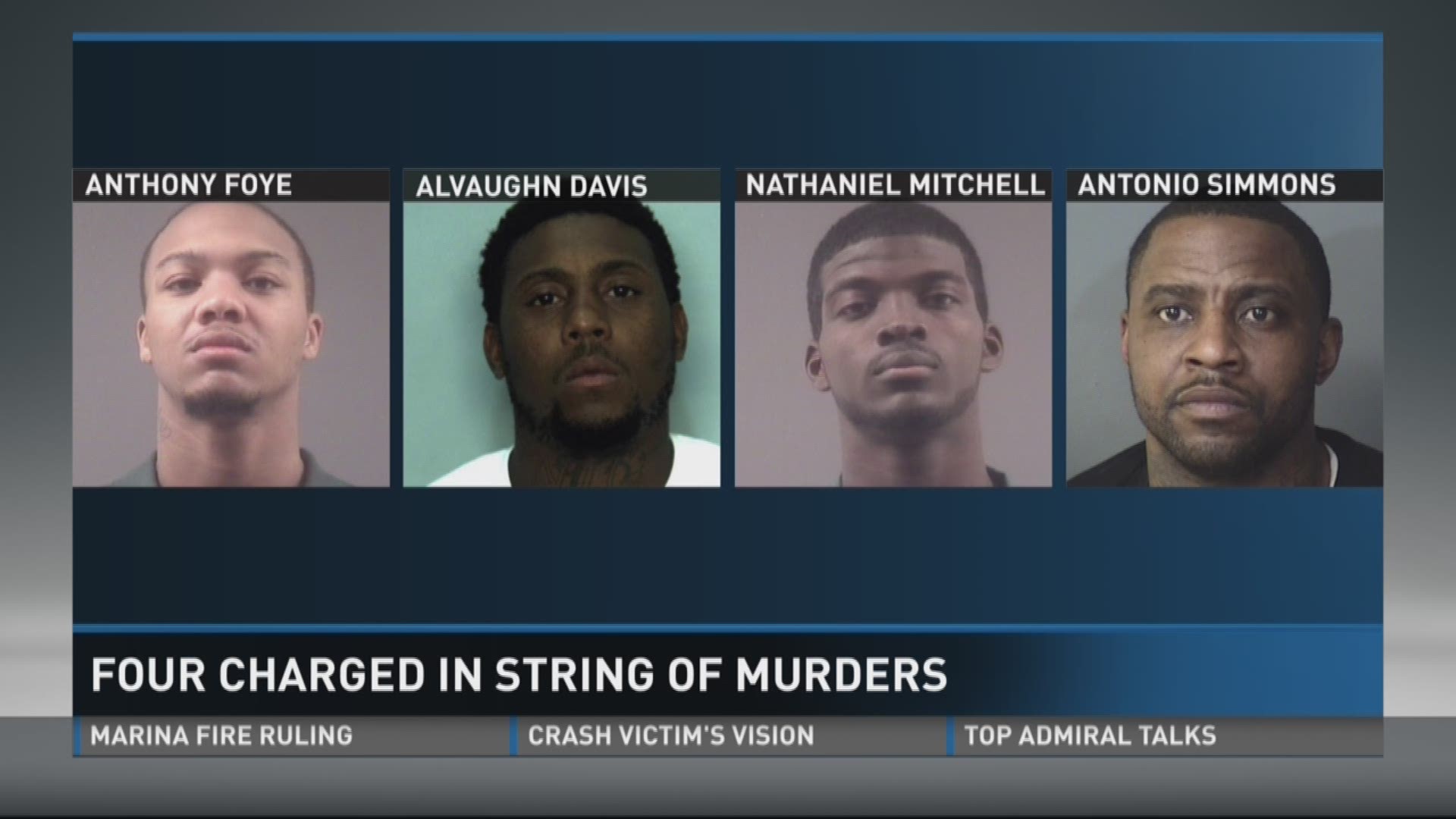 Four charged in string of murders