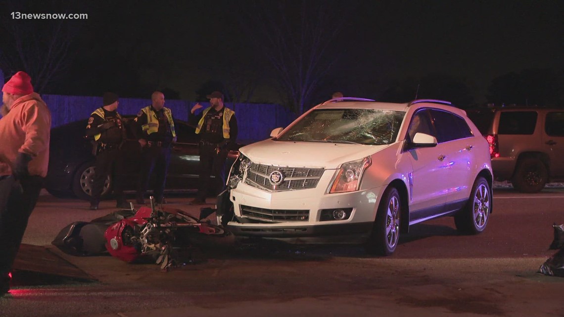 Person in critical condition after motorcycle, car crash in Virginia ...