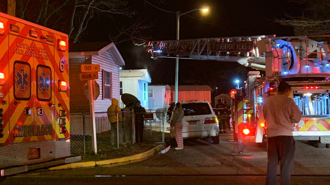 Woman dies in mobile home fire in Newport News