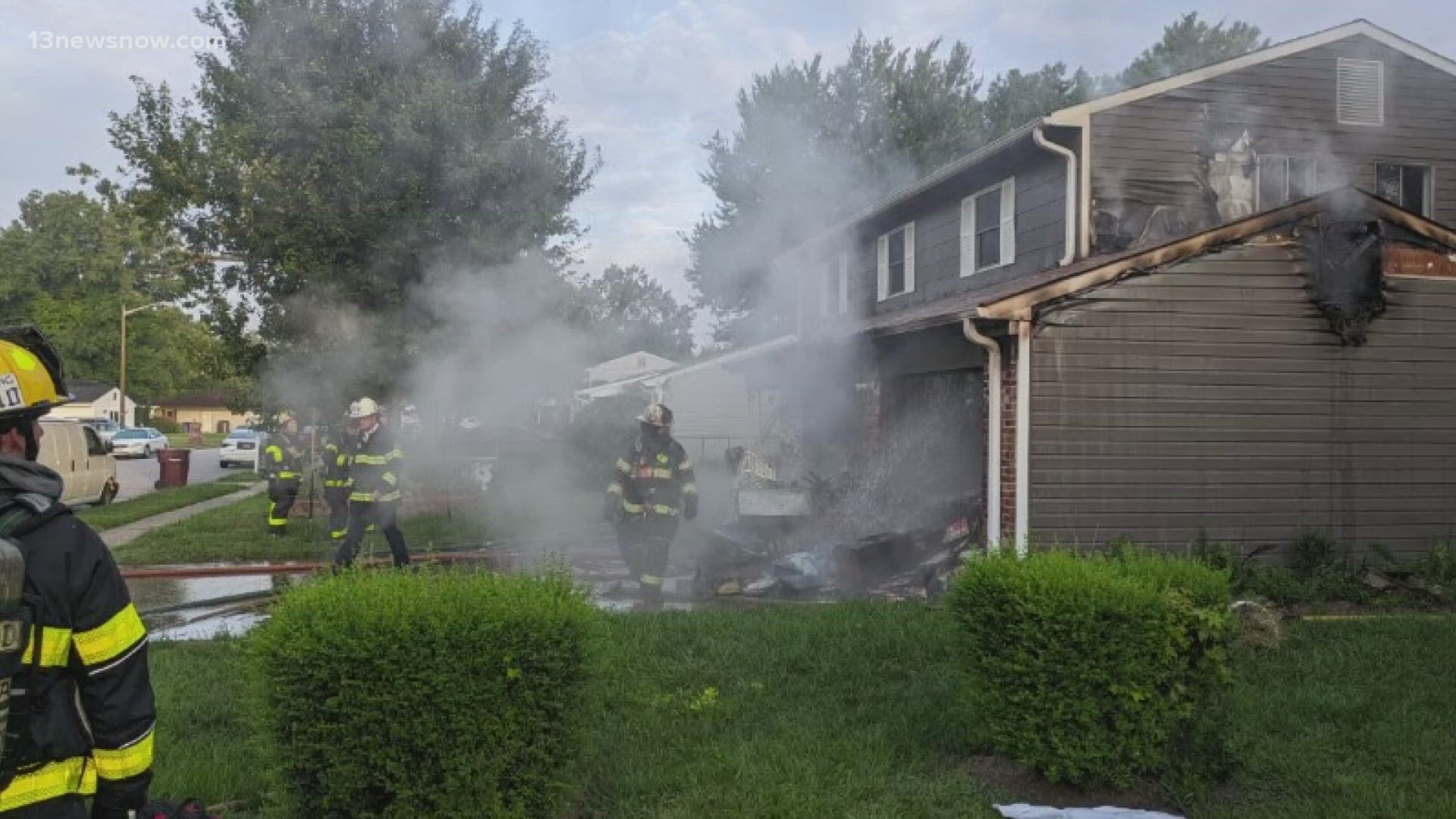 A spokesperson said the residents got out on their own and credited working smoke detectors with alerting them to the fire.