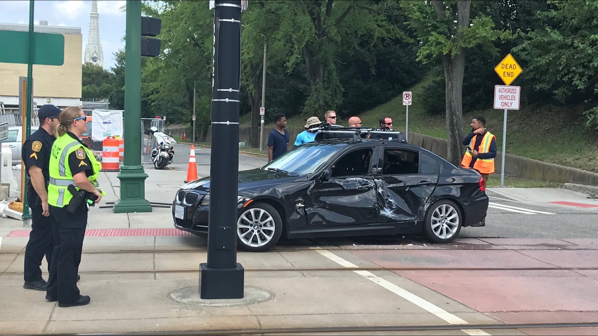 Norfolk light rail train involved in crash with car | 13newsnow.com