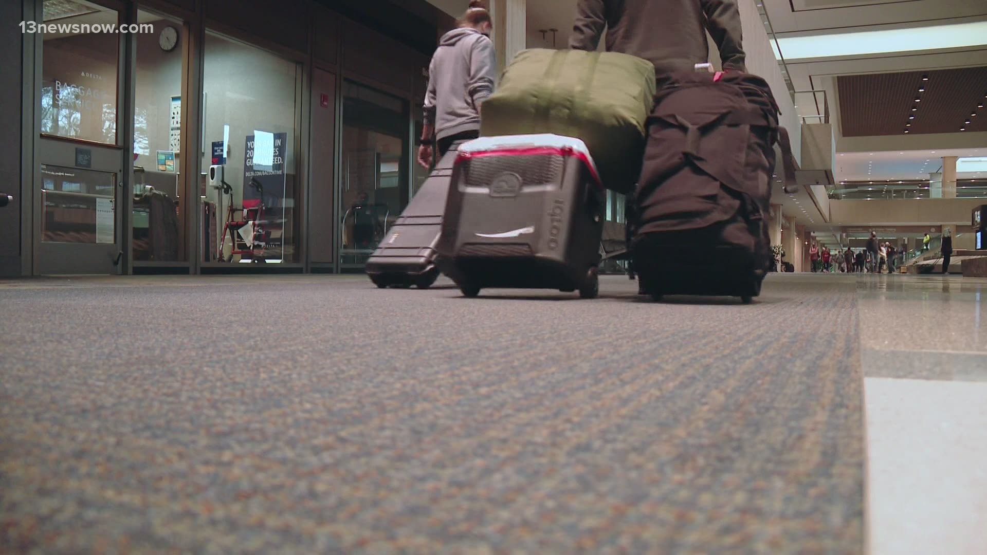 Thousands of flyers flew back home to Hampton Roads.