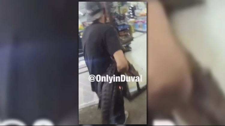 Image result for Man Enters Store With Alligator, Chases Customers videos