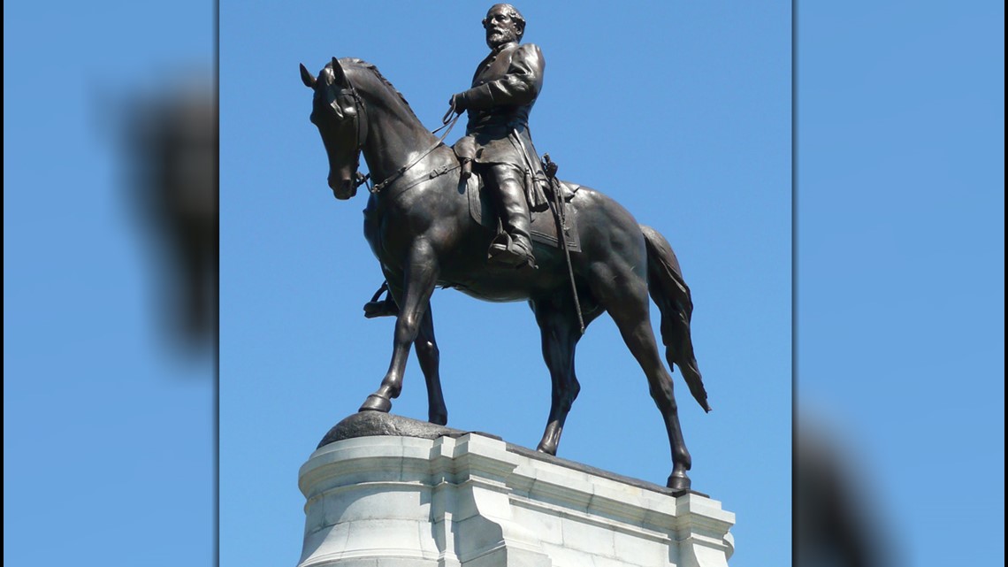 Robert E. Lee statue vandalized on Richmond's Monument Ave.