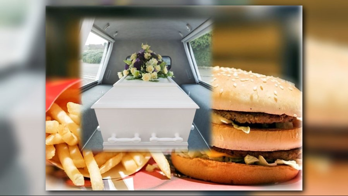 Man steals funeral home truck with burial vault on it from McDonald's ...