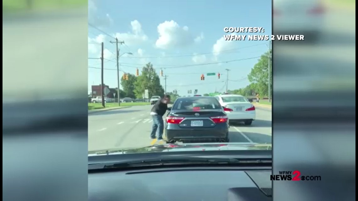 Road rage video shows man yelling at multiple drivers in North Carolina