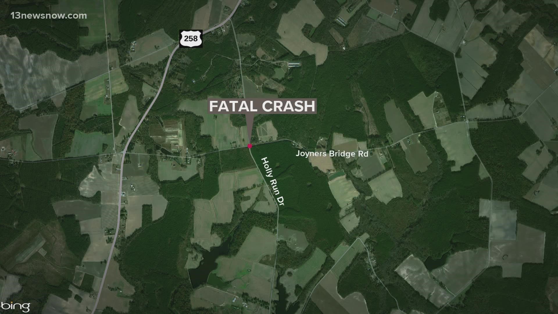 A man was killed in a car crash in Isle of Wight County Monday, according to Virginia State Police (VSP).