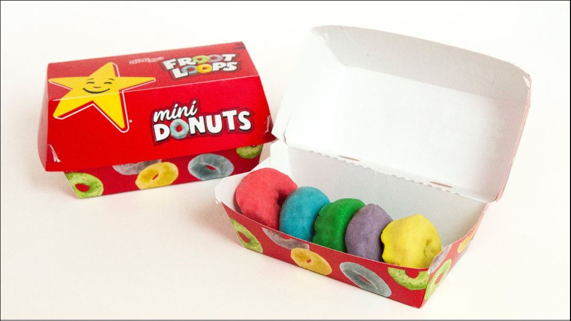 Hardee's is now selling Froot Loop donuts