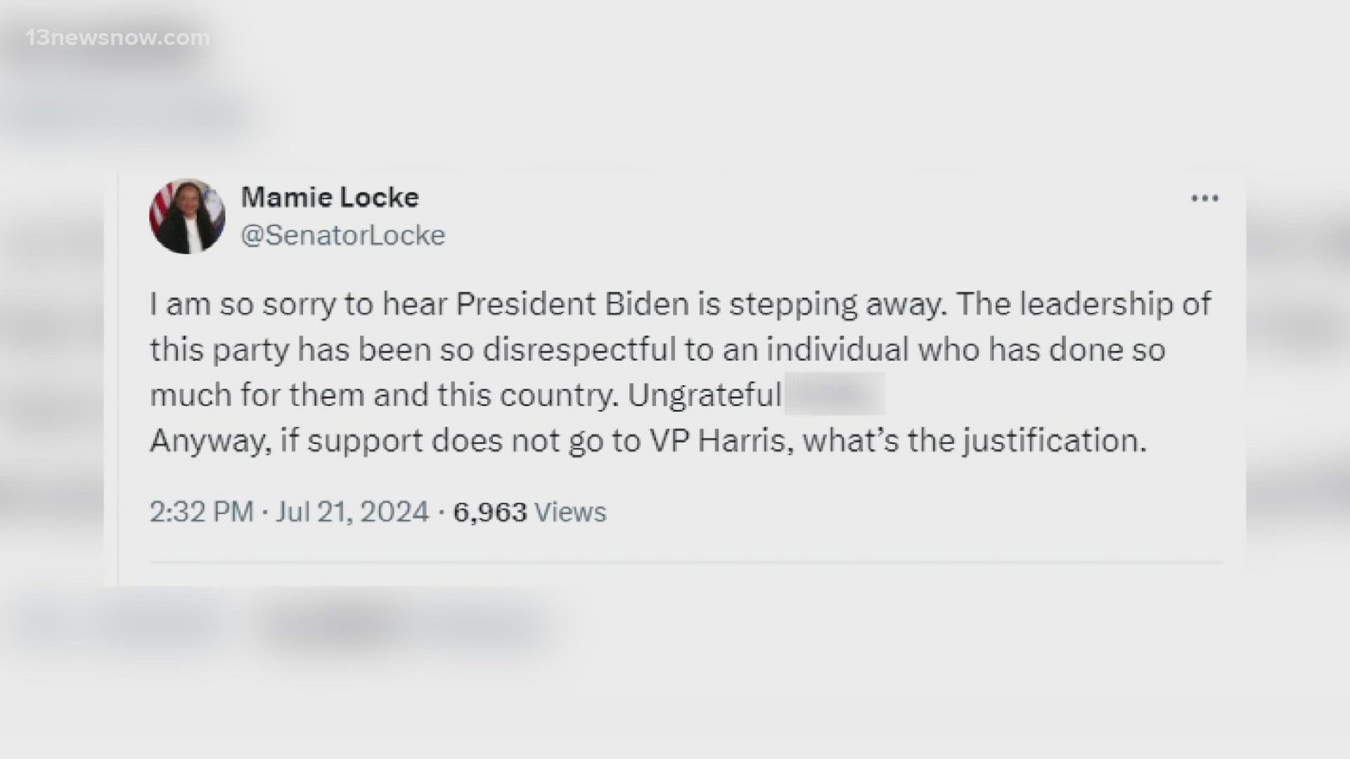 We are seeing a lot of lawmakers responding to the announcement that President Biden will not seek reelection.