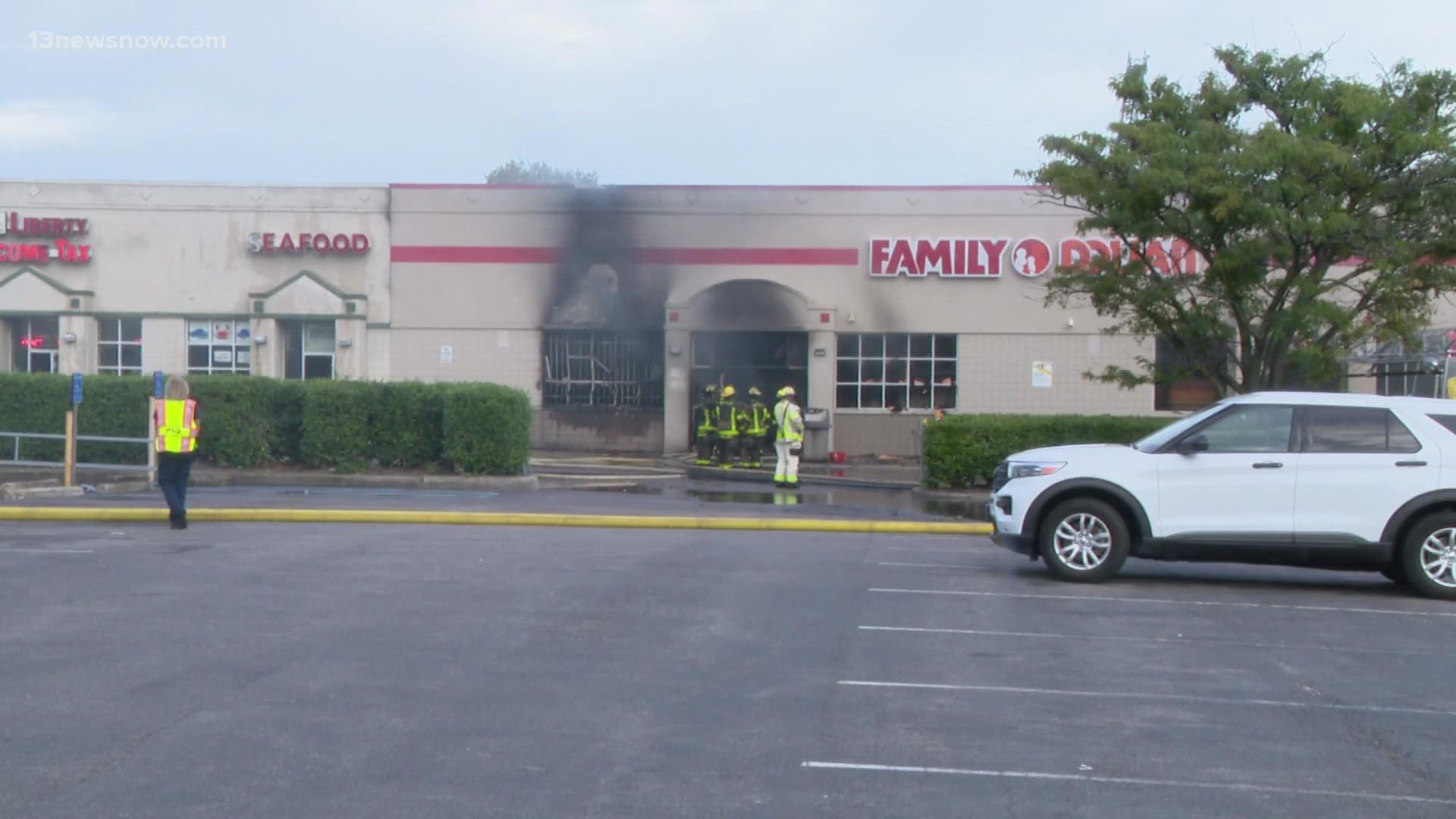 The destruction from the fire at a Family Dollar store caused four other businesses to shut down. That's causing issues for people who need basic supplies.