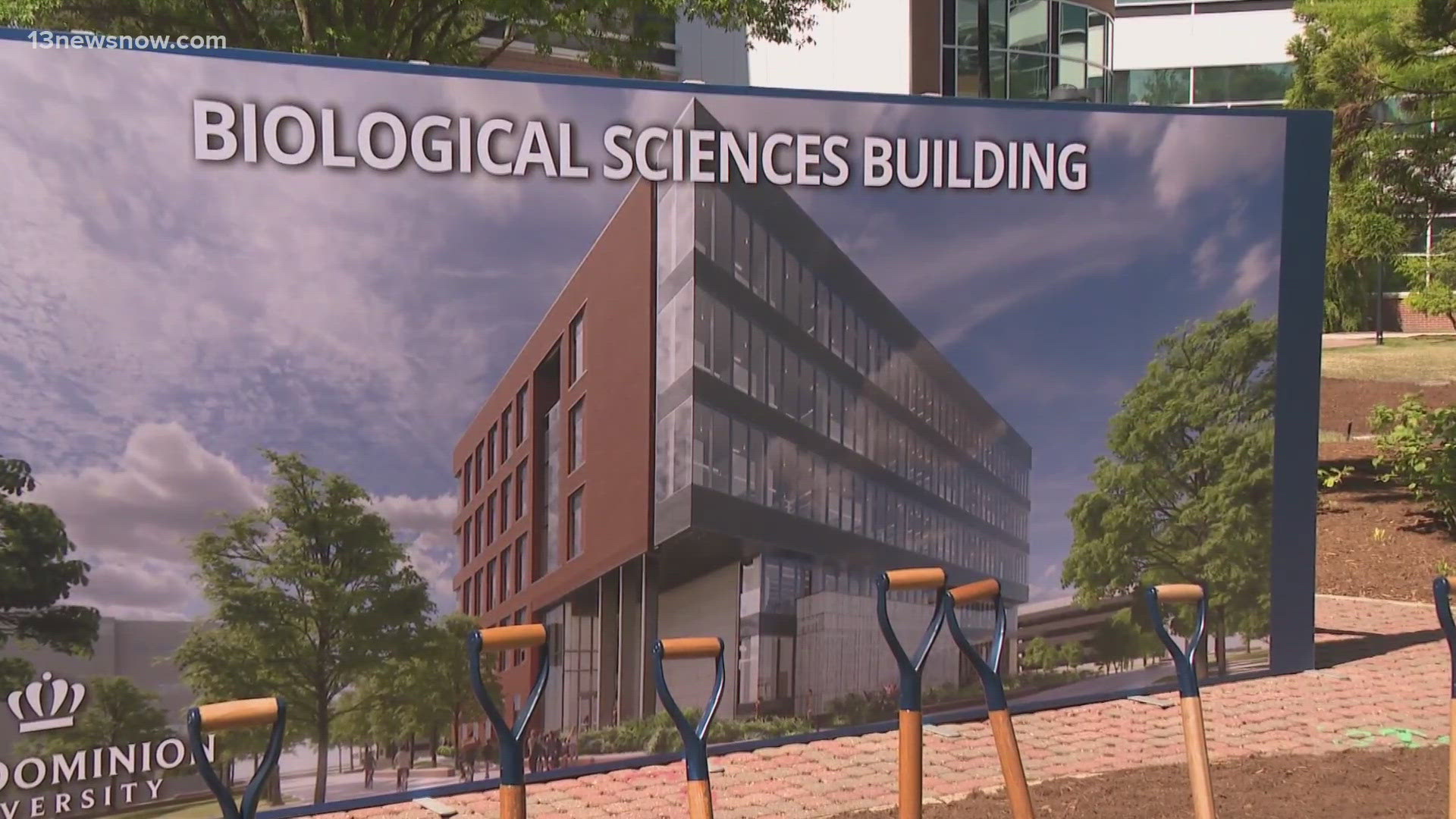Contractors will demolish the university’s old chemistry building, planetarium, and orchid conservatory to build a new five-story facility to house that and more.