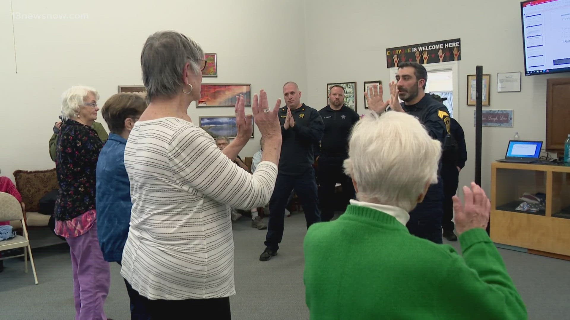 The Virginia Beach Sheriff's Office spent the morning arming seniors with skills from self-defense to how to identify a scam.