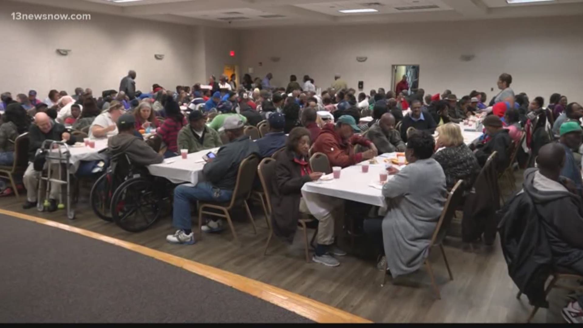 A church in Newport News opens its doors to give back to those in need.