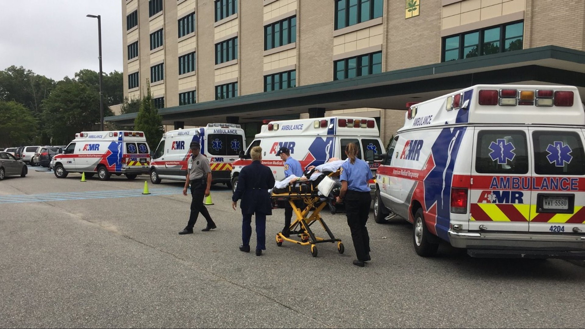 Patients evacuated from hospitals in evacuation zone