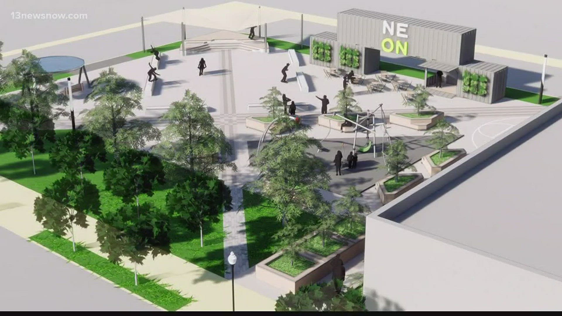 The Downtown Norfolk Council is working on a project that would create a park on a piece of city property