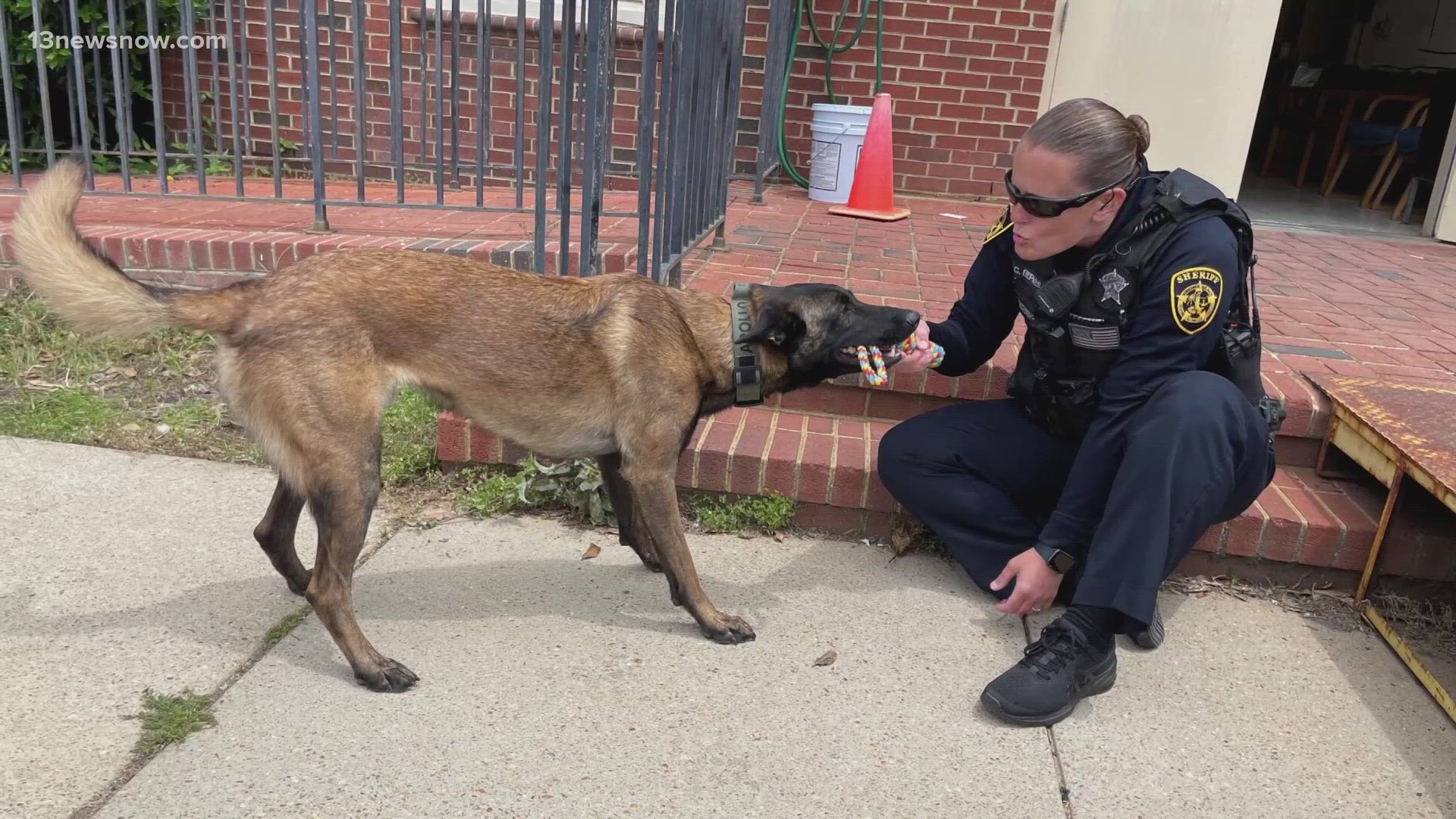 It marks the first time there's ever been a female k9 handler in the department's history.