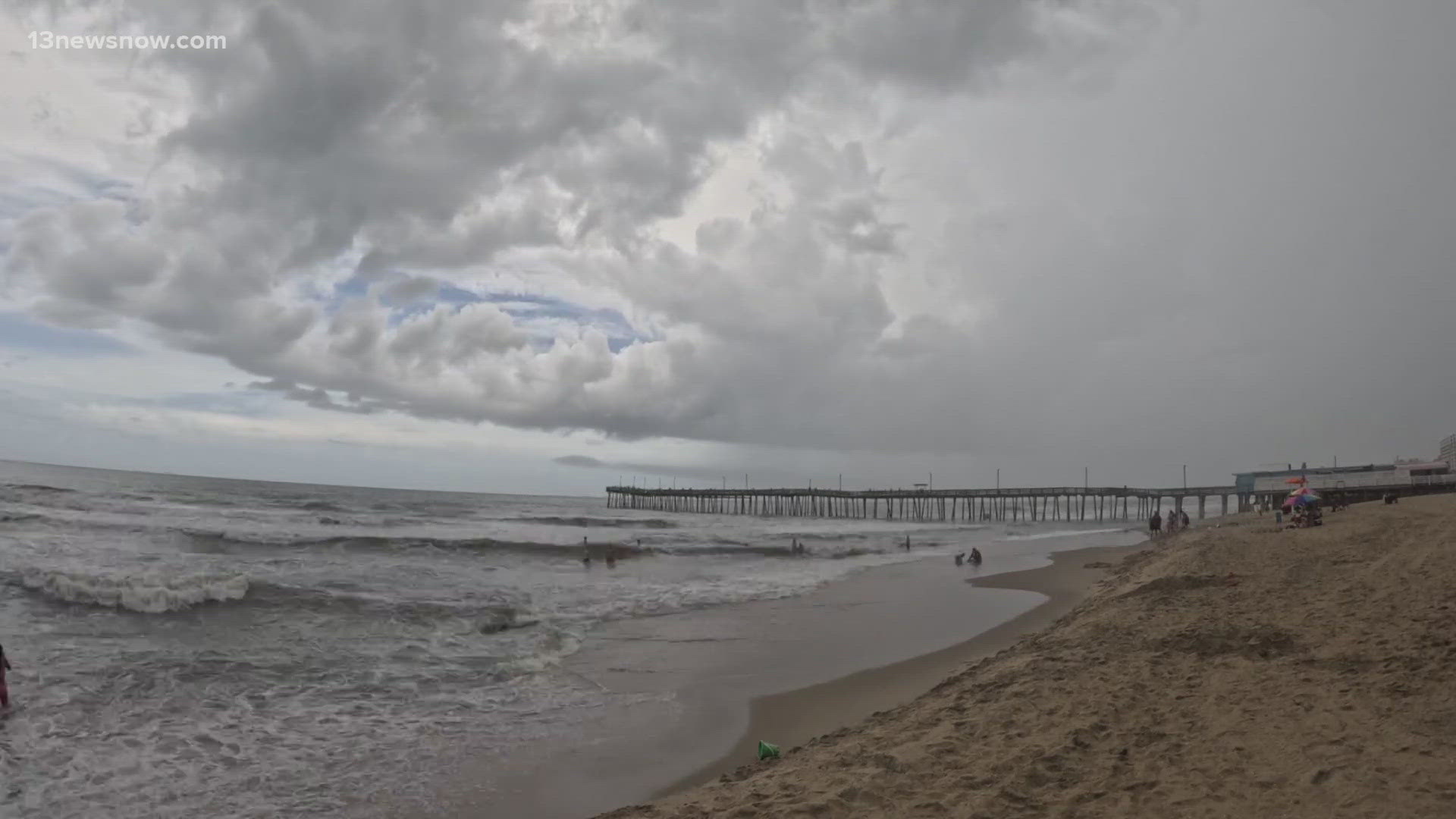 Lifeguards are already on high alert at the Virginia Beach Oceanfront because of the storms.