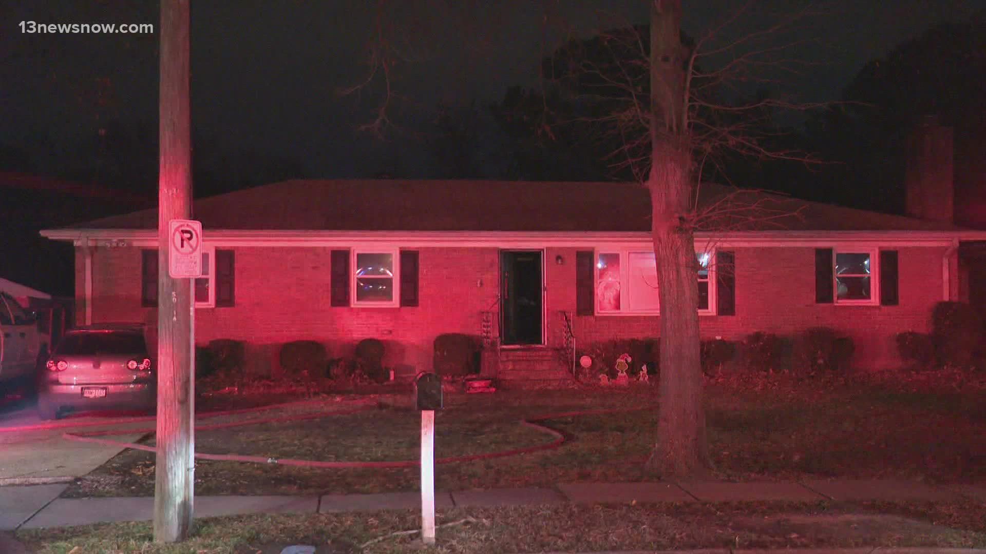 A house fire broke out overnight in the 6200 block of Hudson Avenue.