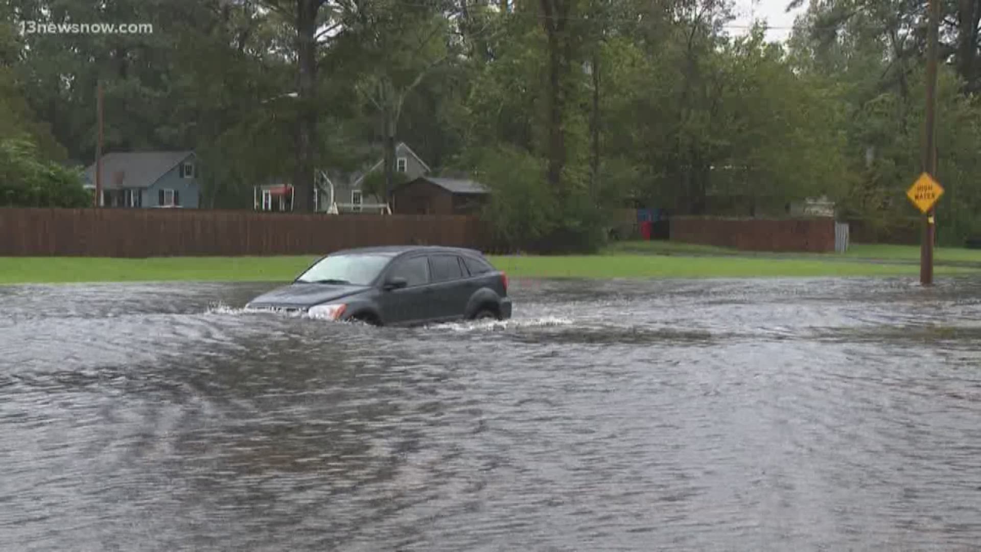 Further inland from the Outer Banks, Elizabeth City also felt the impacts of Dorian. The North Carolina city had some dangerous flooding of its own.