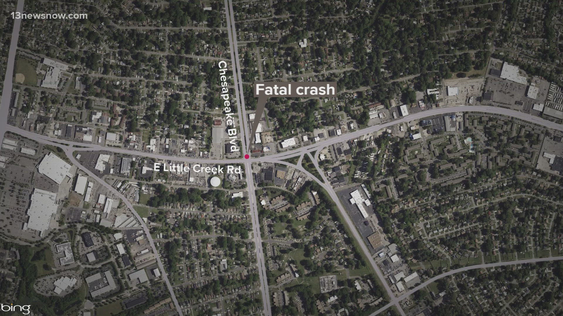 A motorcyclist is dead after a hit-and-run crash near the intersection of Chesapeake Boulevard and East Little Creek Road in Norfolk on Sunday morning.