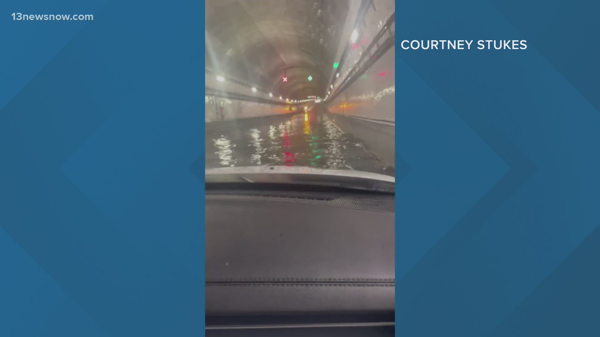 Pumps for the eastbound Downtown Tunnel weren't functioning due to a power surge. The tunnels were fully closed for over an hour due to safety concerns.