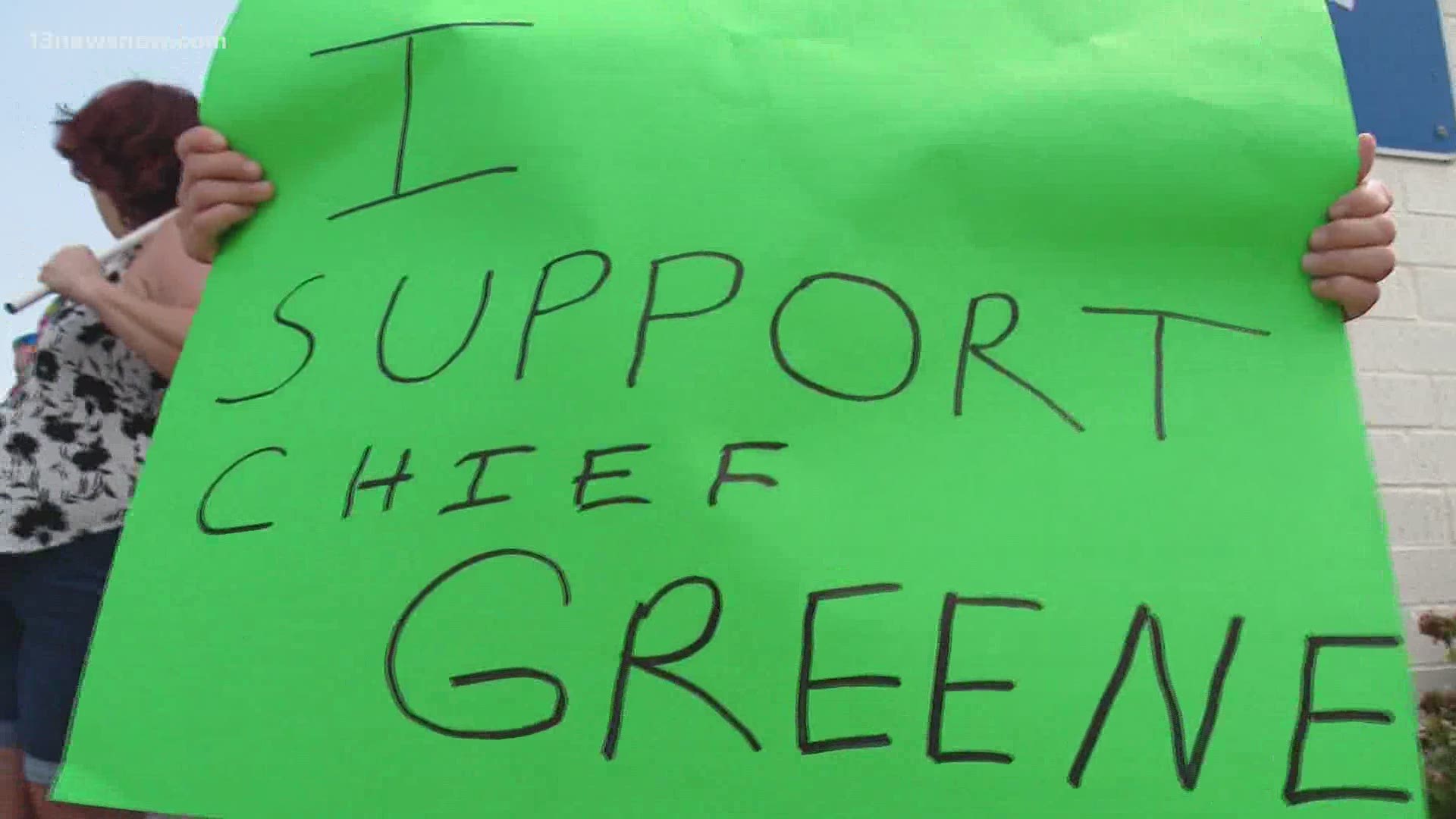 City leaders said the city manager told them Greene was on paid leave for 30 days pending an investigation into policies she created as chief.