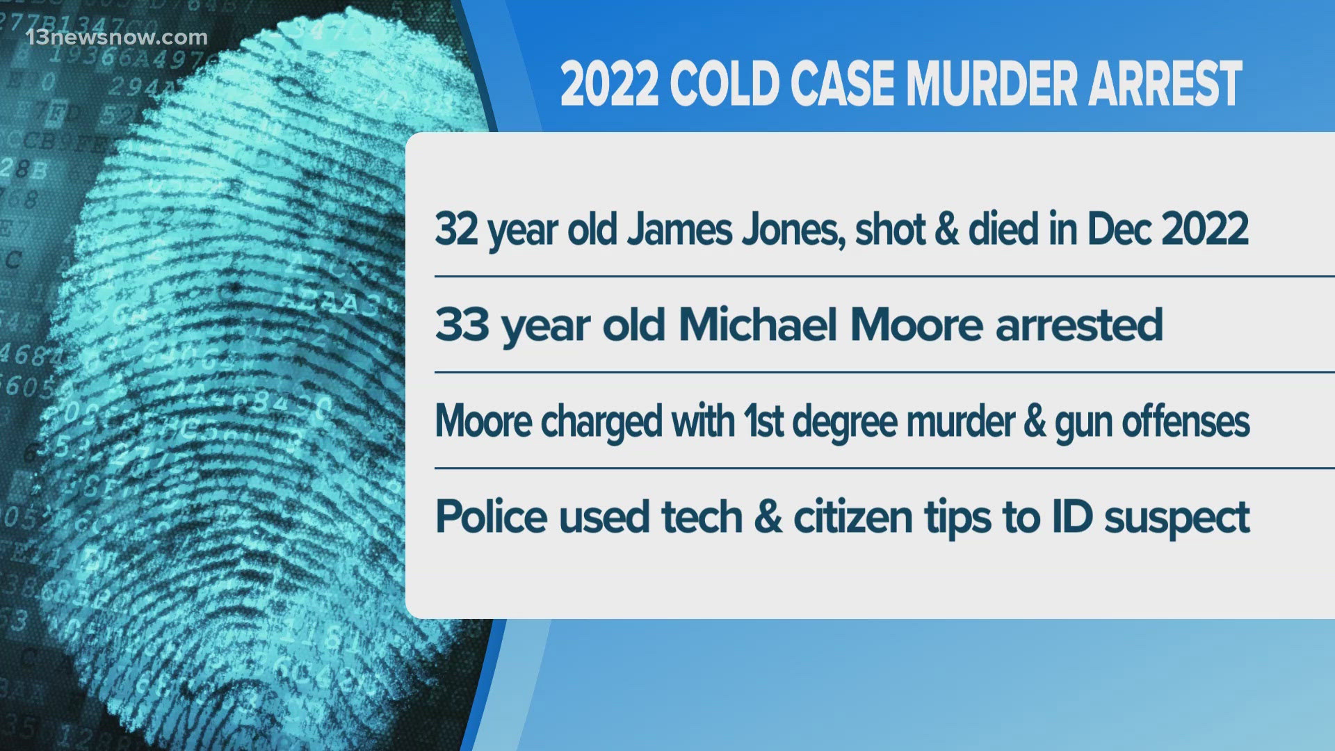 Arrest made in Newport News cold case murder | 13newsnow.com