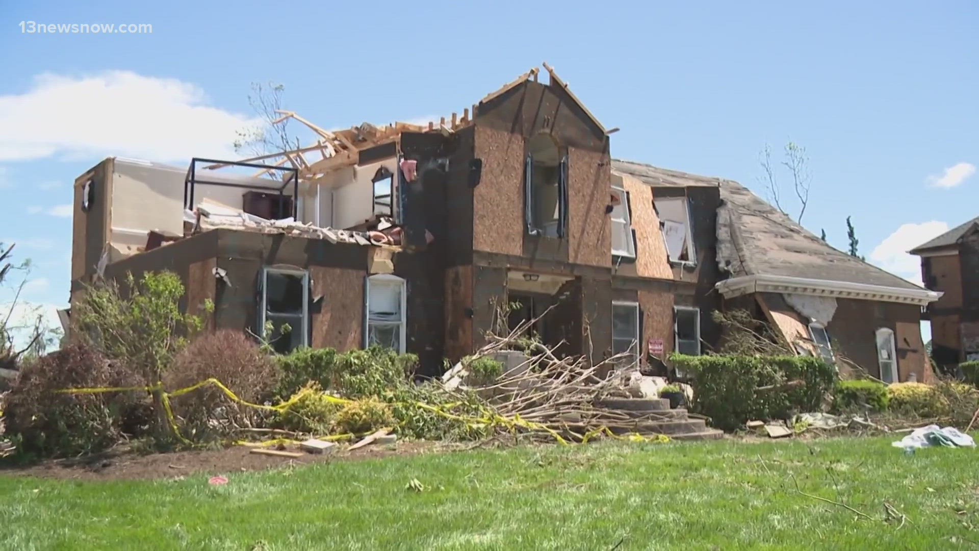 Families are searching for places to stay after a twister blew through Virginia Beach. The Great Neck community is still cleaning up from Sunday's EF-3 tornado.